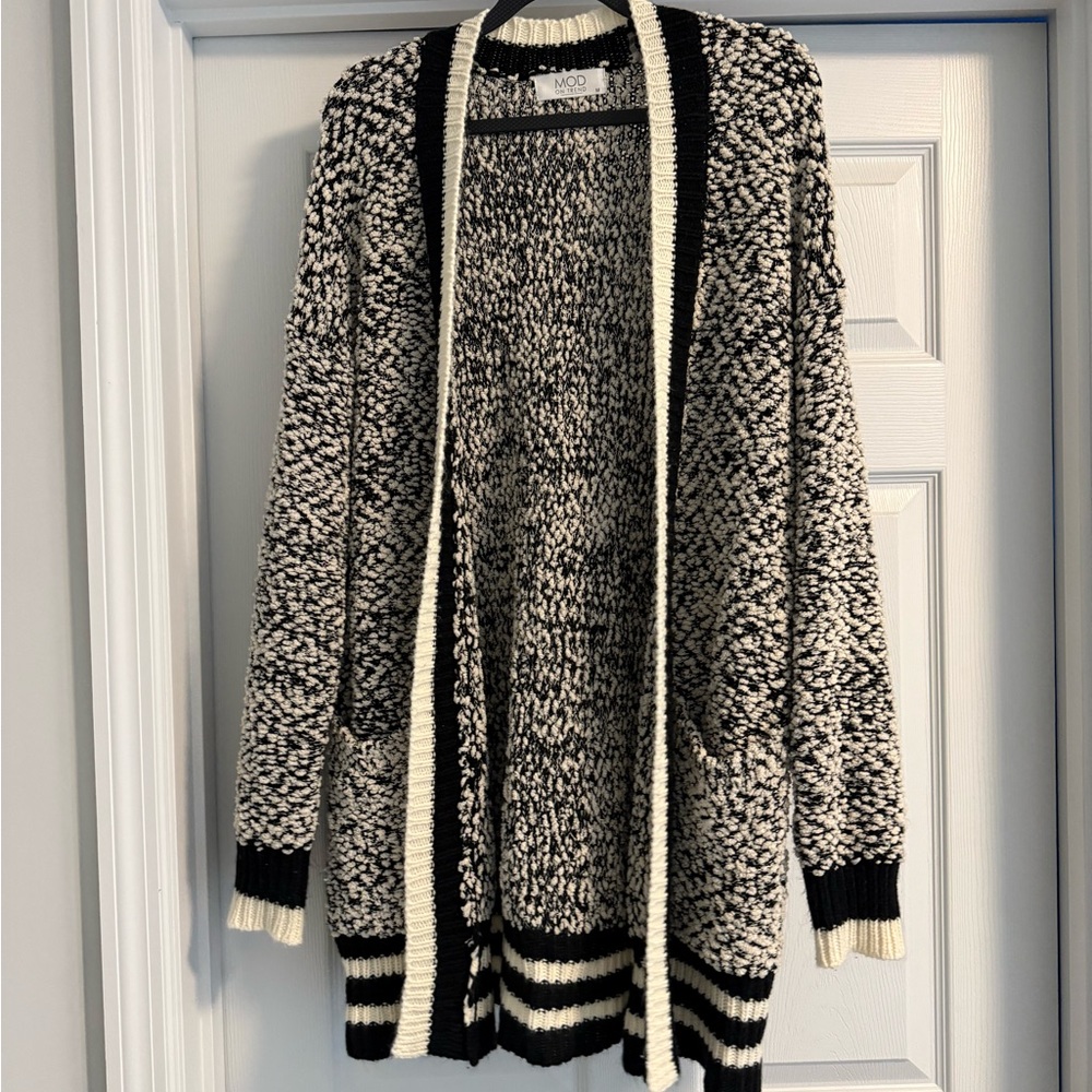 Cozy Black and White Women's Sweater